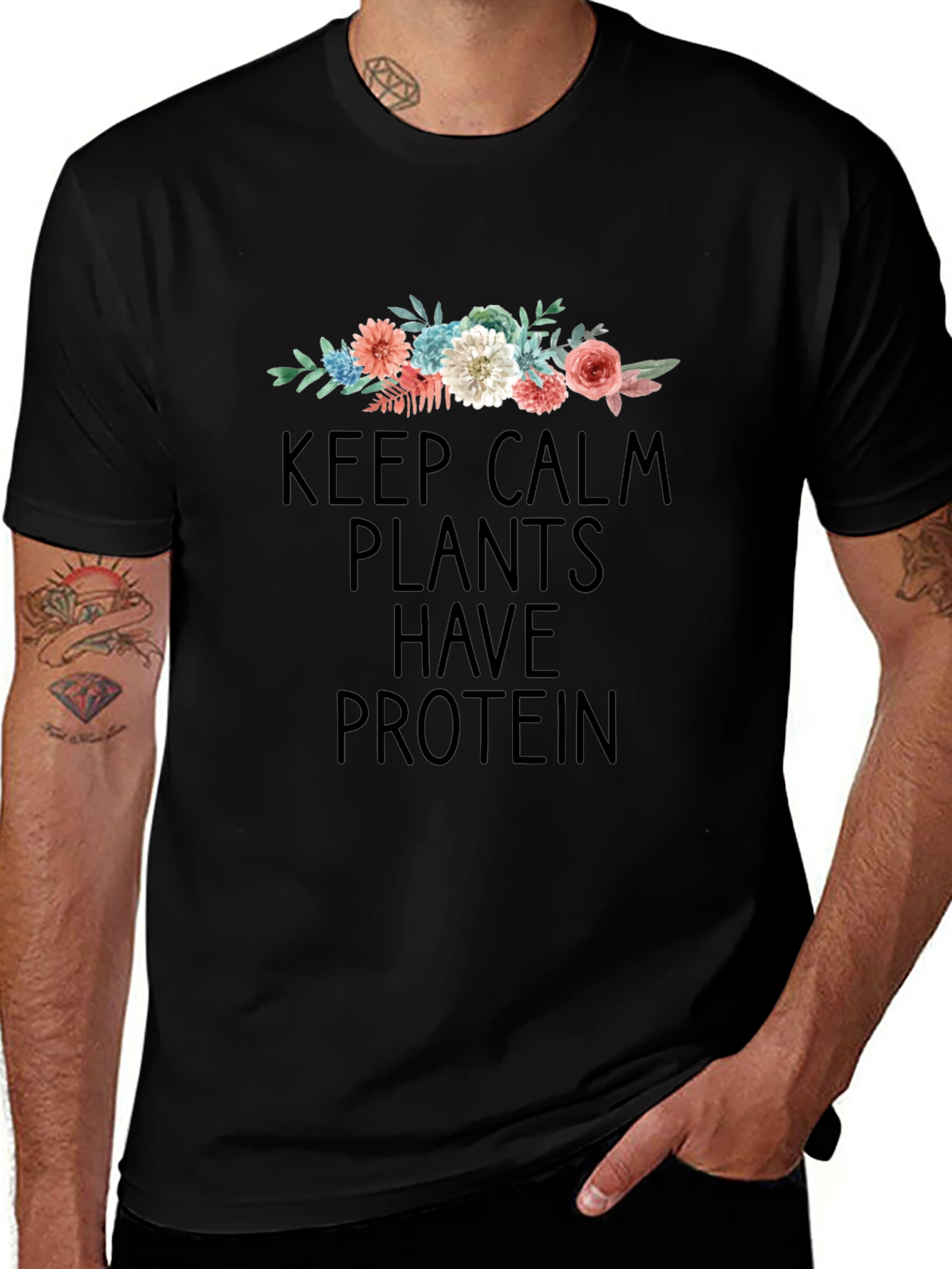 Keep Calm Plants Have Protein T-Shirt