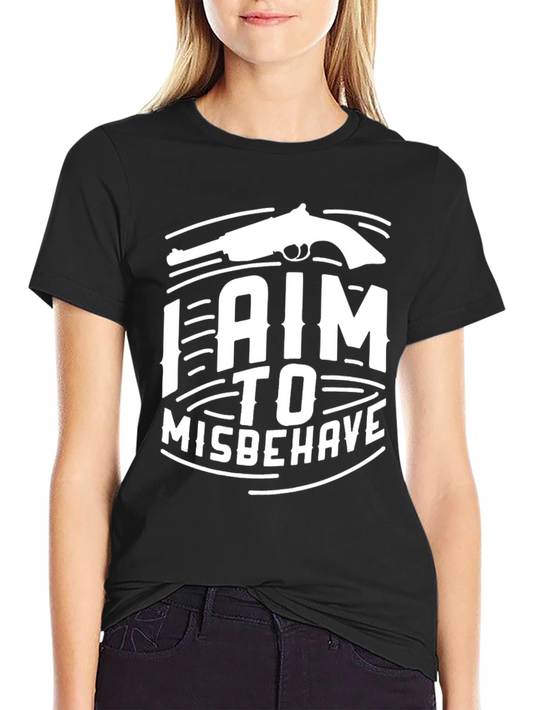 I Aim to Misbehave Graphic Tee