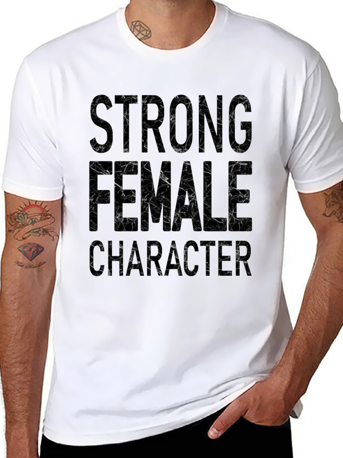 Strong Female Character Black T-Shirt