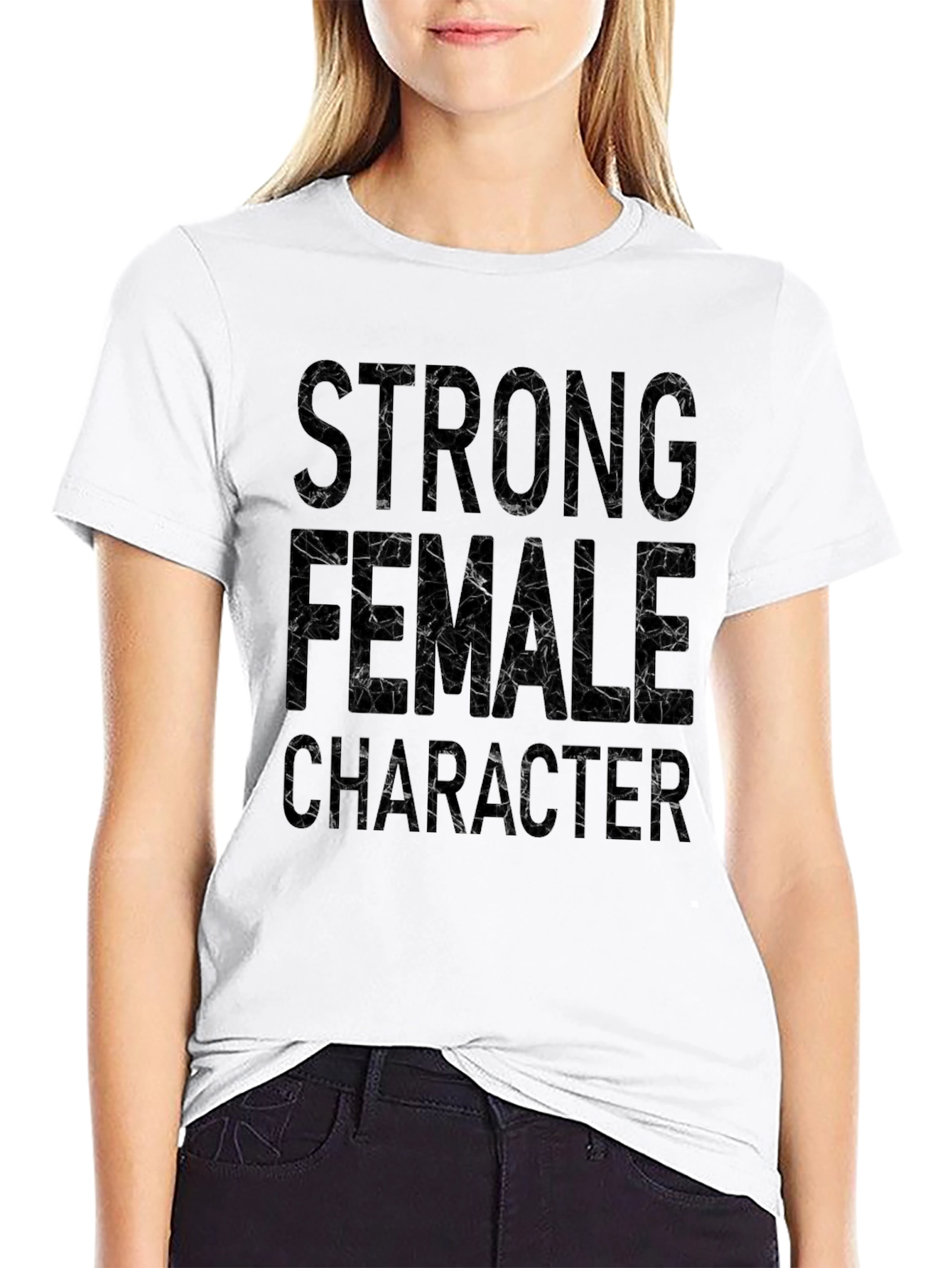 Strong Female Character Black T-Shirt