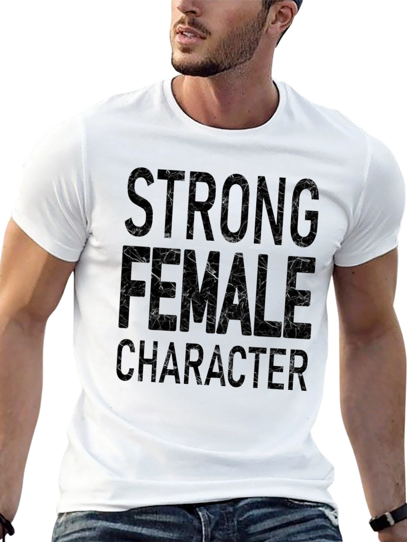 Strong Female Character Black T-Shirt
