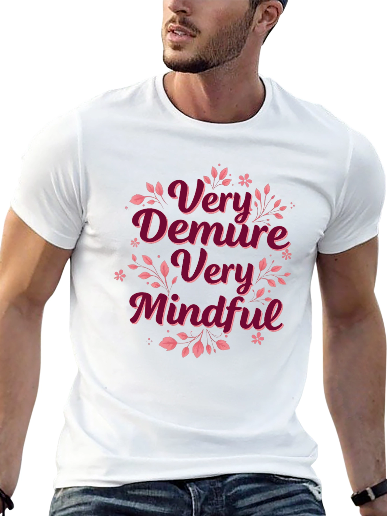 Very Demure Mindful Black T-Shirt