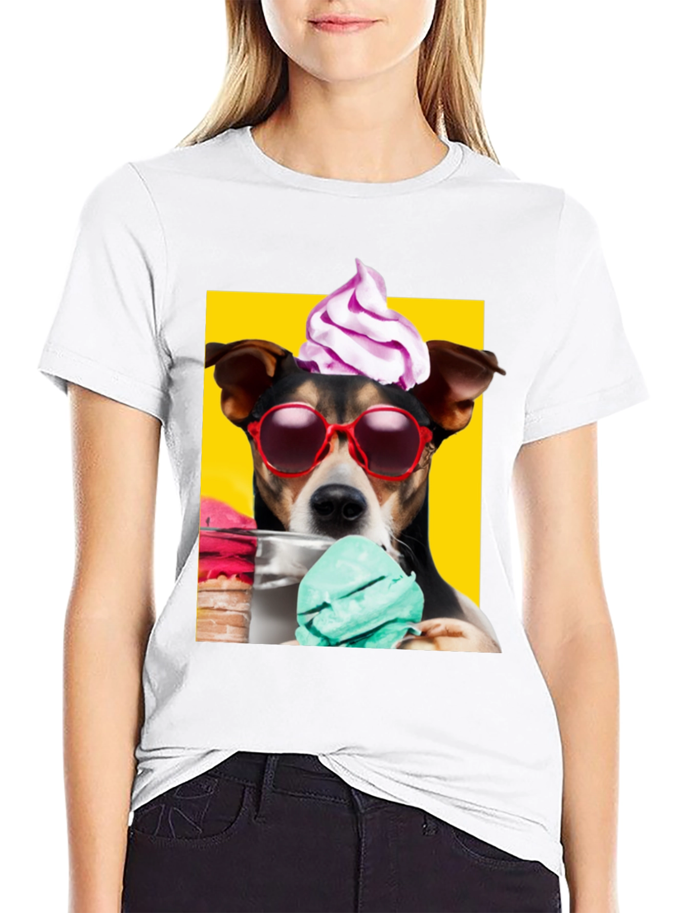 Cool Dog Ice Cream Graphic Tee