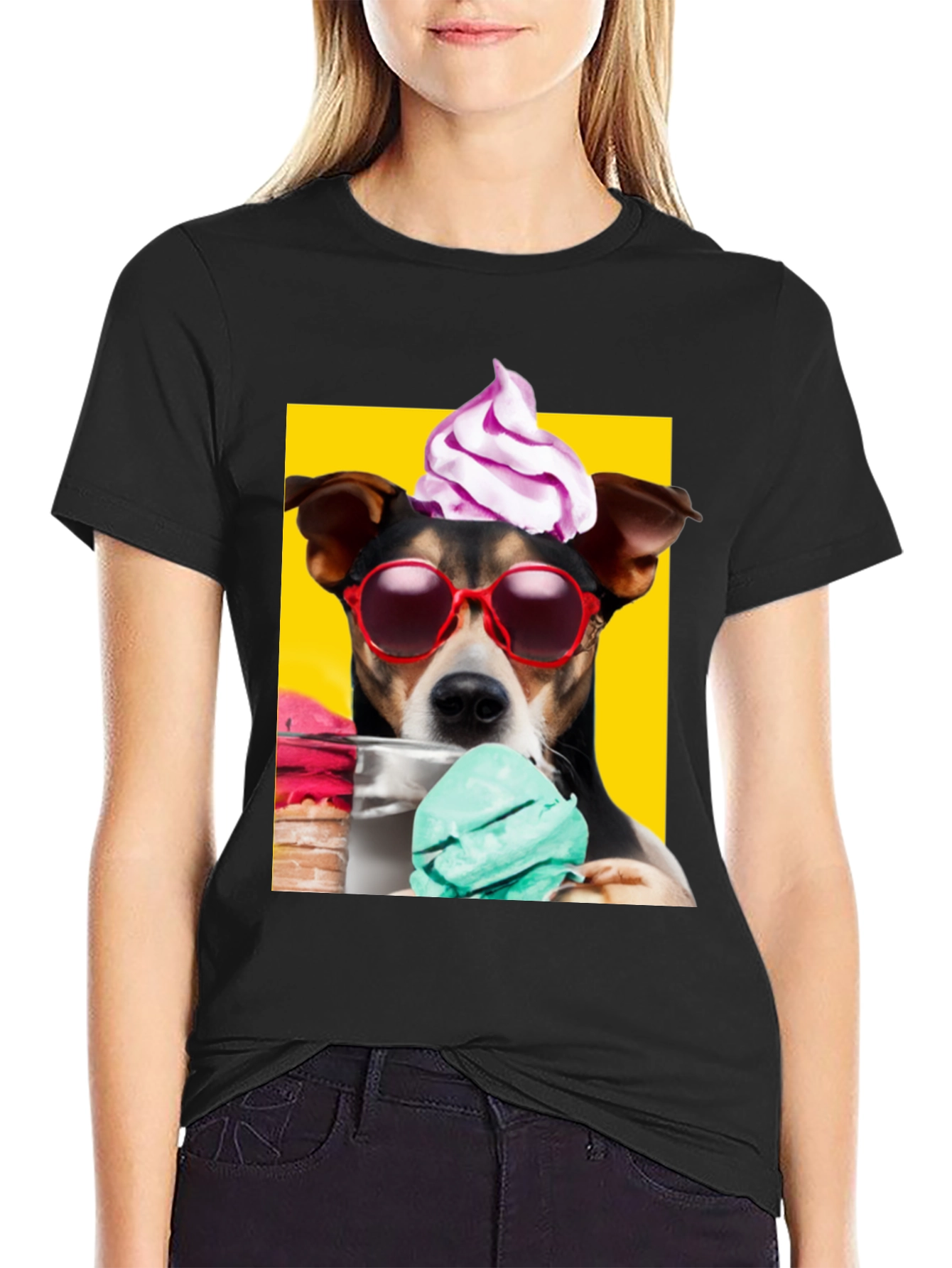 Cool Dog Ice Cream Graphic Tee