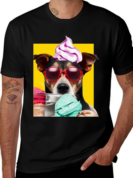 Cool Dog Ice Cream Graphic Tee