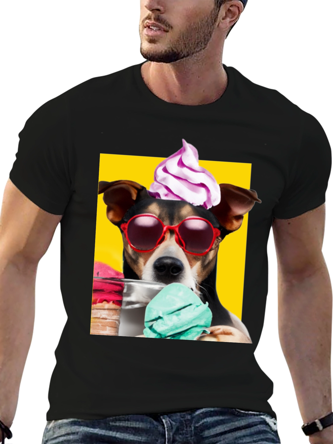 Cool Dog Ice Cream Graphic Tee