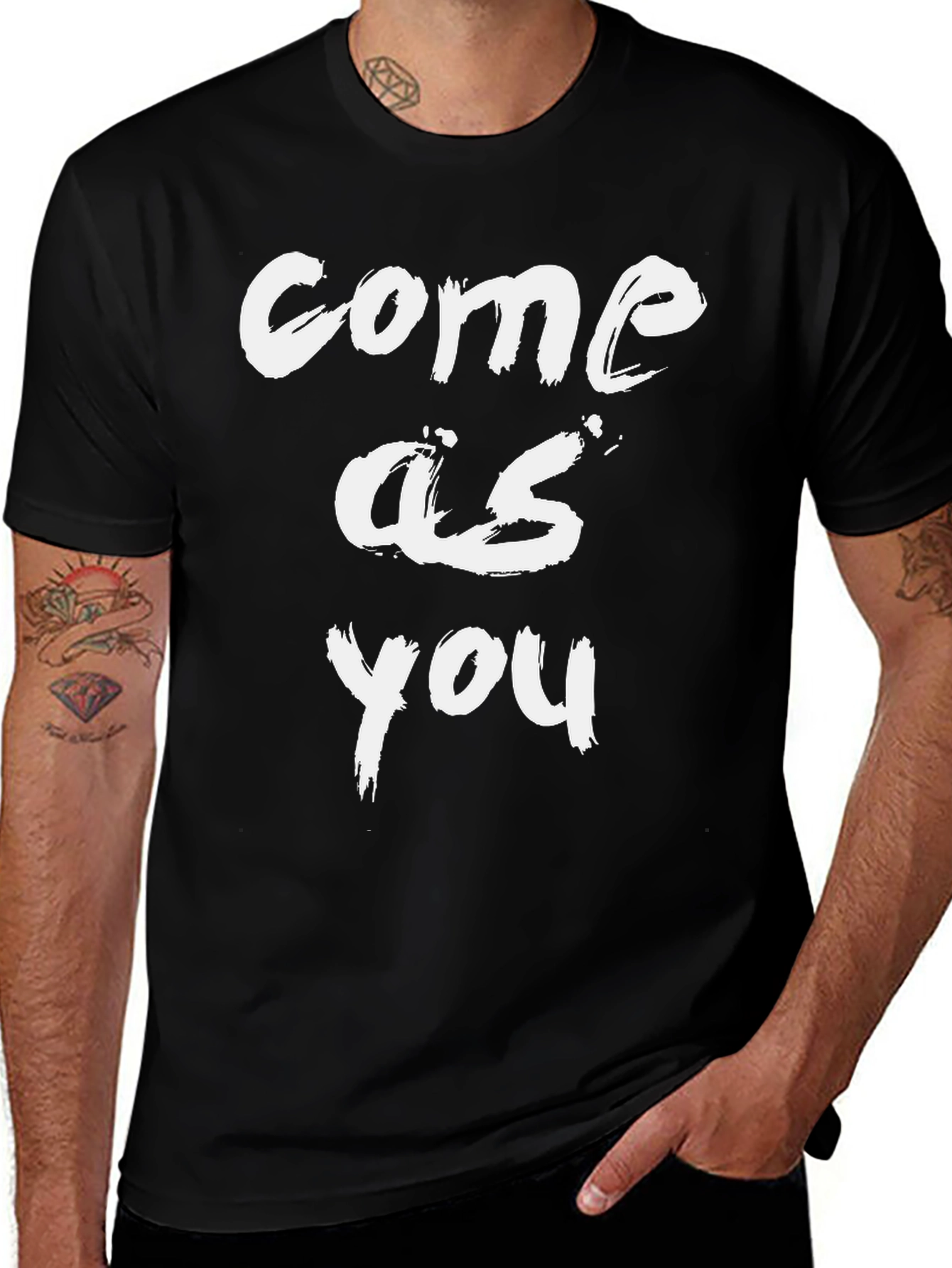 Come As You Are Black T-Shirt