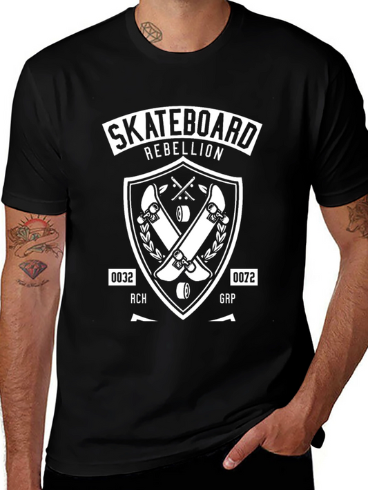 Skateboard Rebellion Graphic T-Shirt