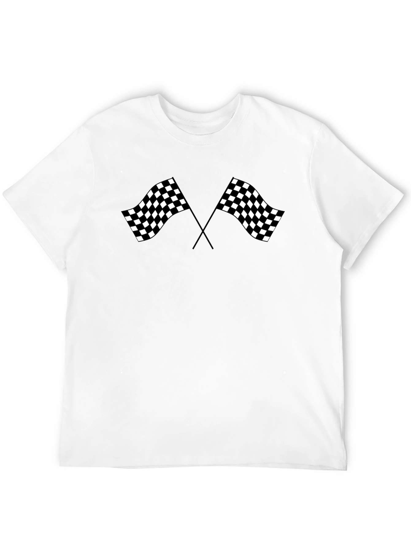 Checkered Flag T-Shirt - Racing Fan Tee