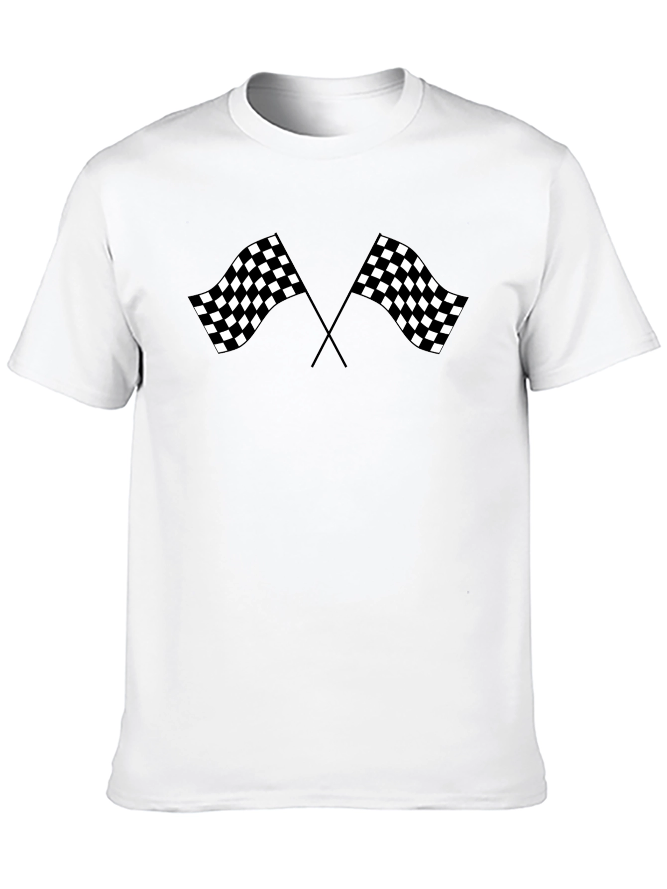 Checkered Flag T-Shirt - Racing Fan Tee