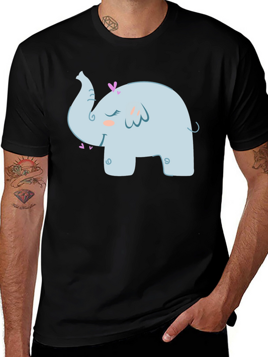 Cute Elephant Graphic T-Shirt