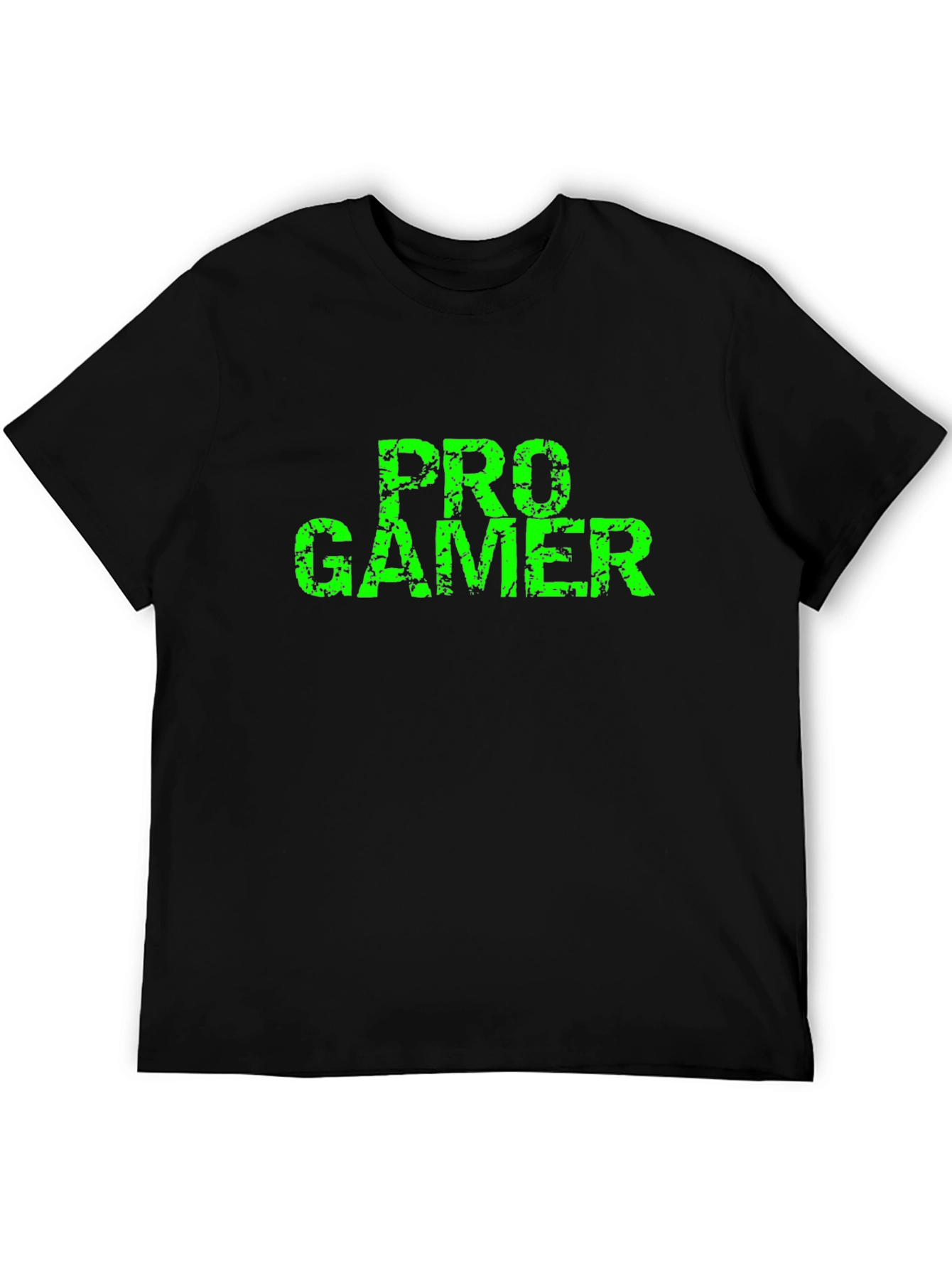 Pro Gamer Black T-Shirt - Distressed Graphic