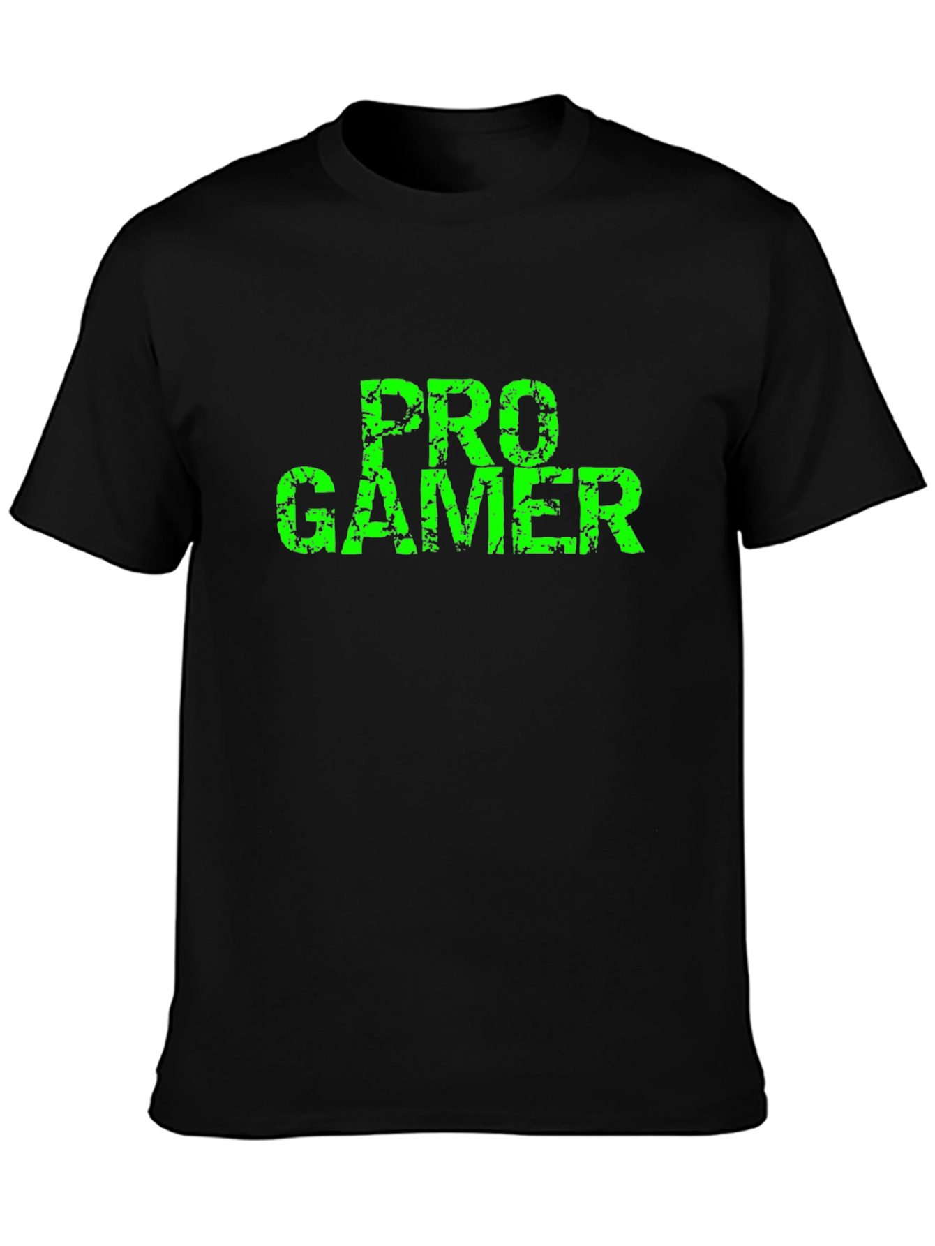 Pro Gamer Black T-Shirt - Distressed Graphic