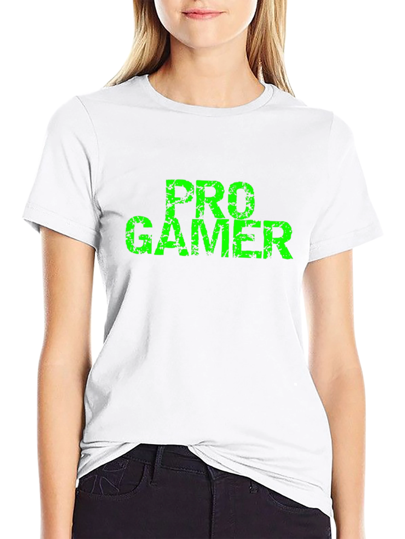 Pro Gamer Black T-Shirt - Distressed Graphic
