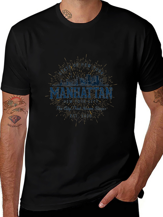 Manhattan Skyline Graphic T-Shirt