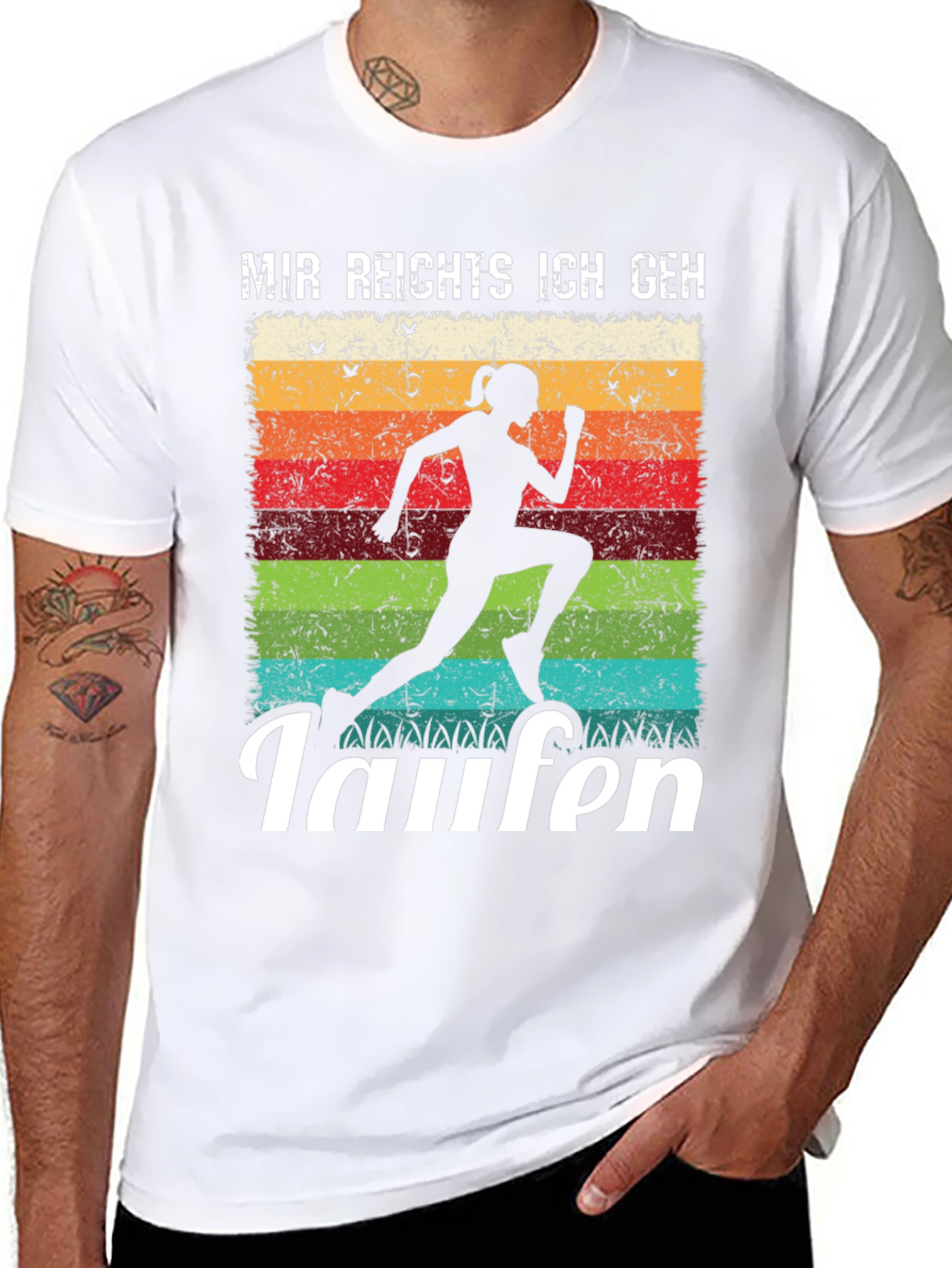 Mir Reichts Ich Geh Laufen Running Graphic Tee