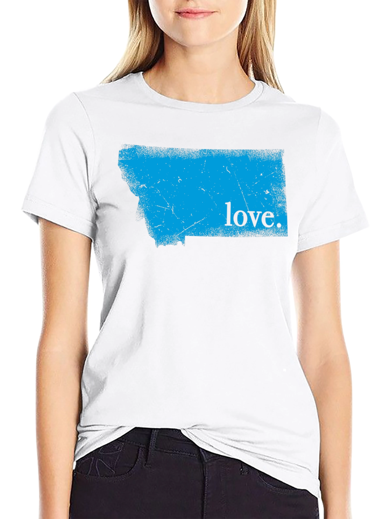 Montana Love Graphic Tee - Black Cotton T-Shirt