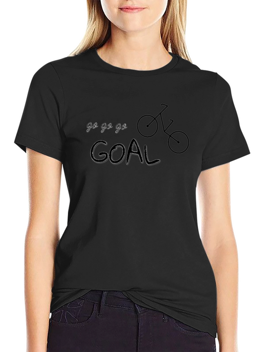 Go Go Goal Black Graphic T-Shirt