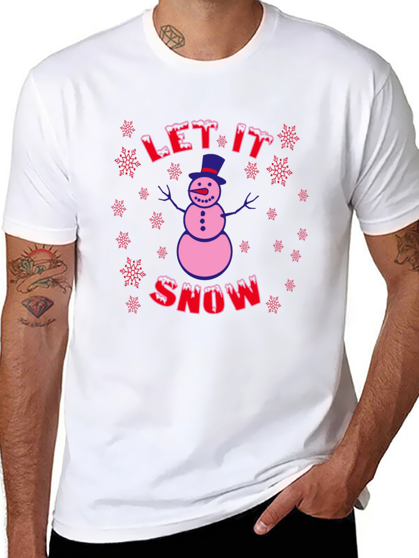 Festive Snowman Graphic Tee