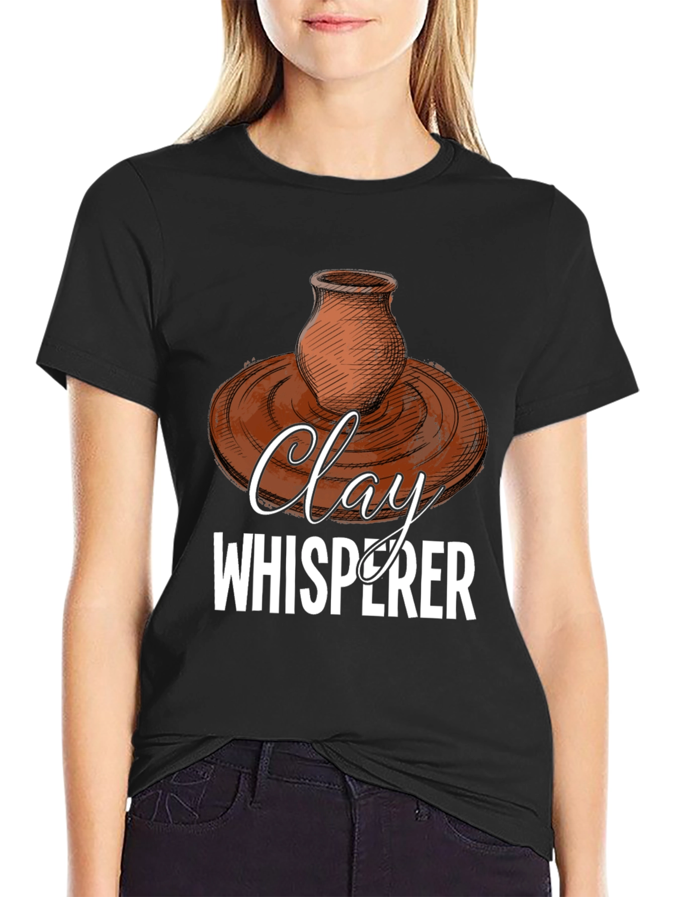Clay Whisperer Graphic Tee - Pottery Lover T-Shirt