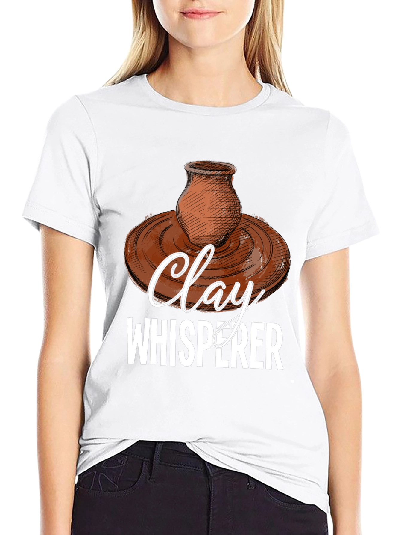 Clay Whisperer Graphic Tee - Pottery Lover T-Shirt