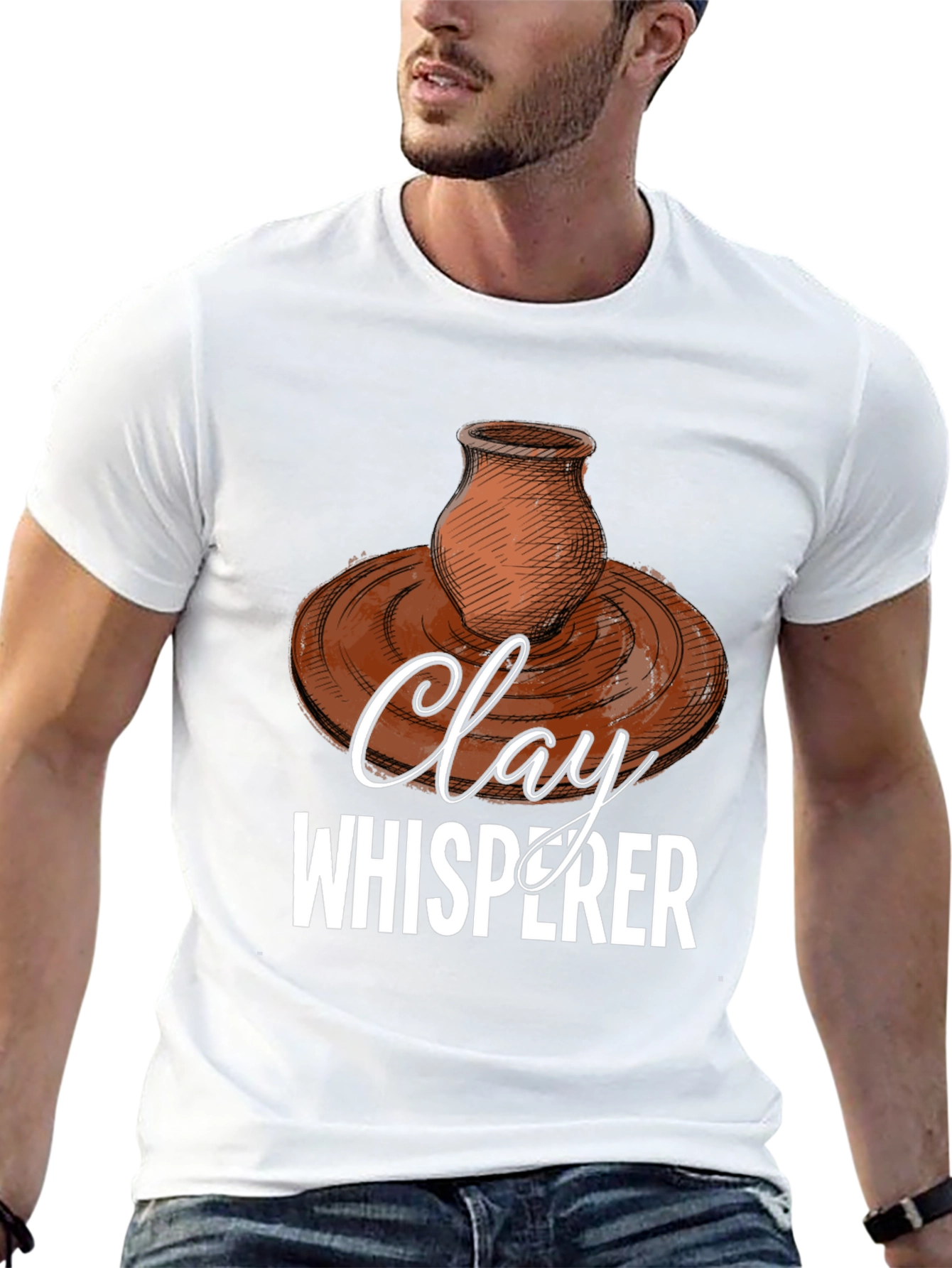 Clay Whisperer Graphic Tee - Pottery Lover T-Shirt