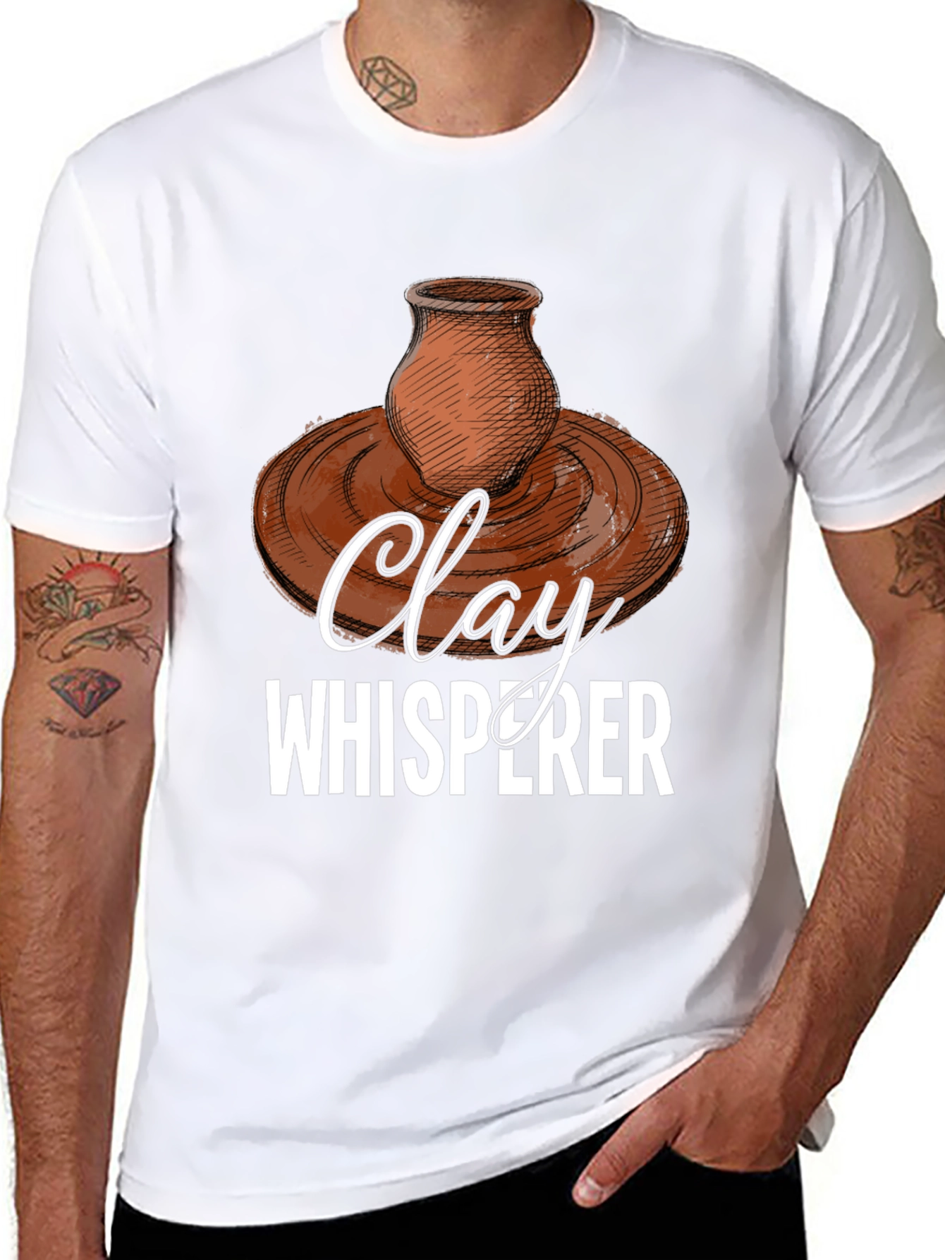 Clay Whisperer Graphic Tee - Pottery Lover T-Shirt