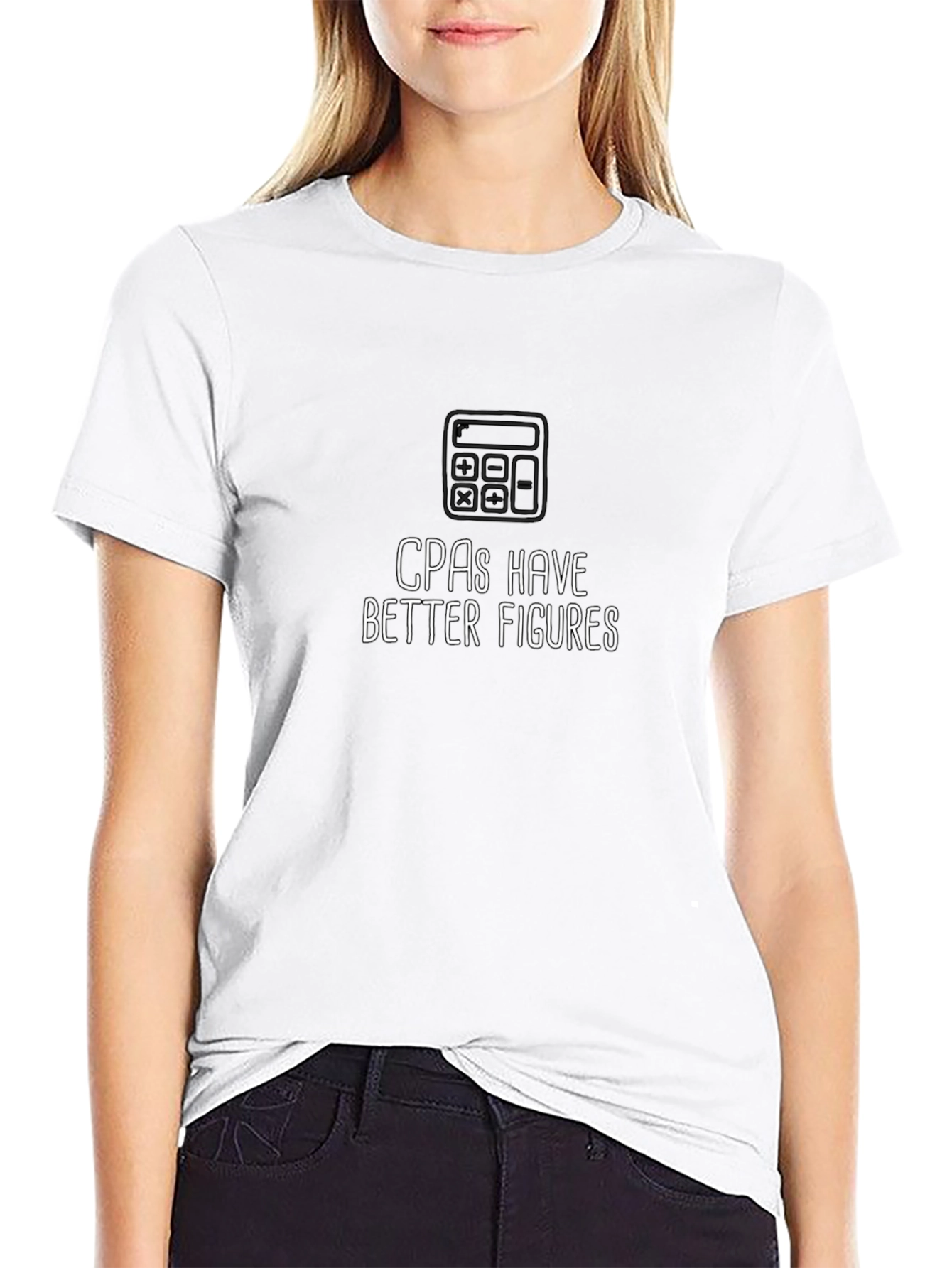 CPA Better Figures Black T-Shirt