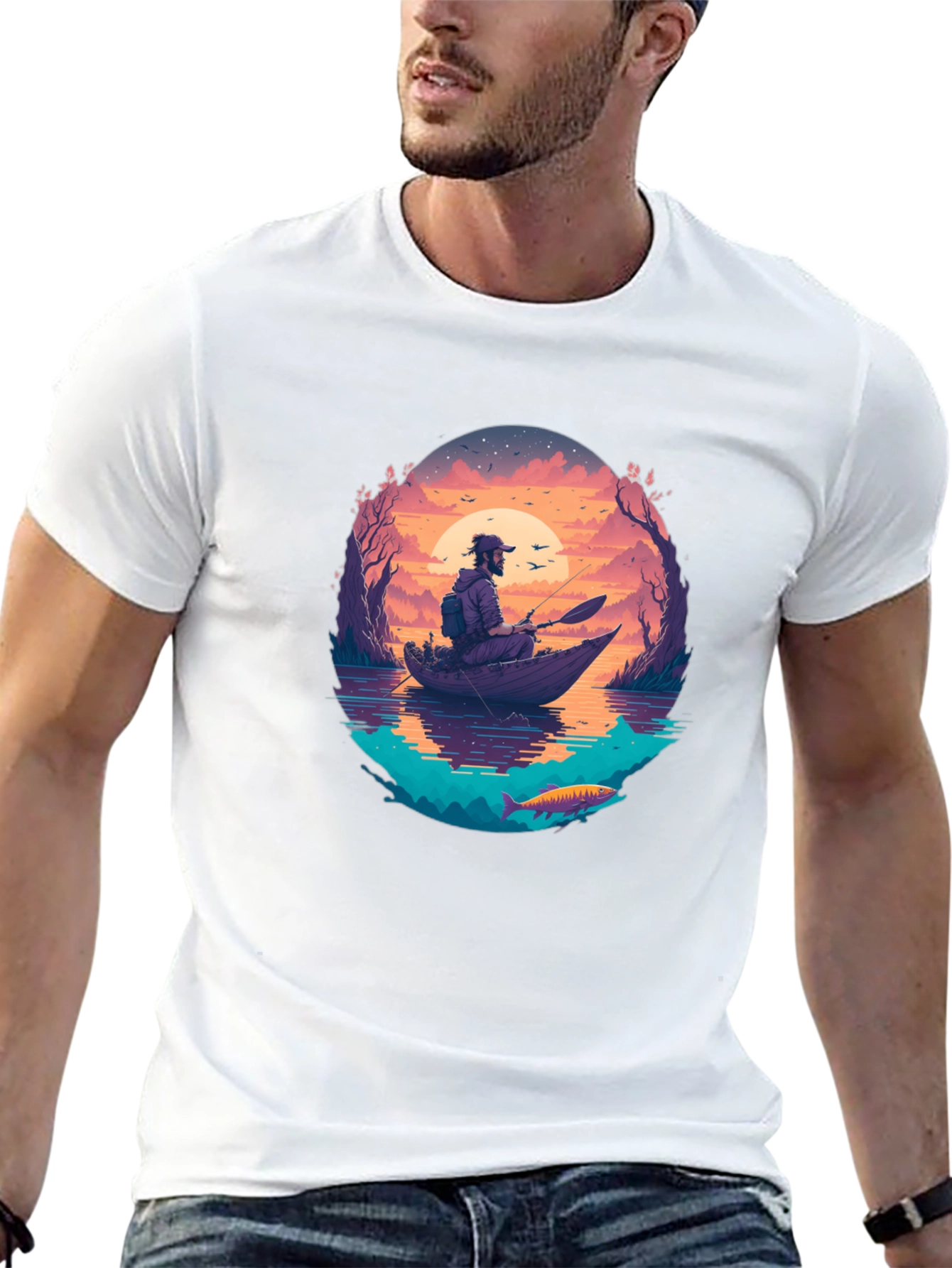 Fishing Sunset T-Shirt