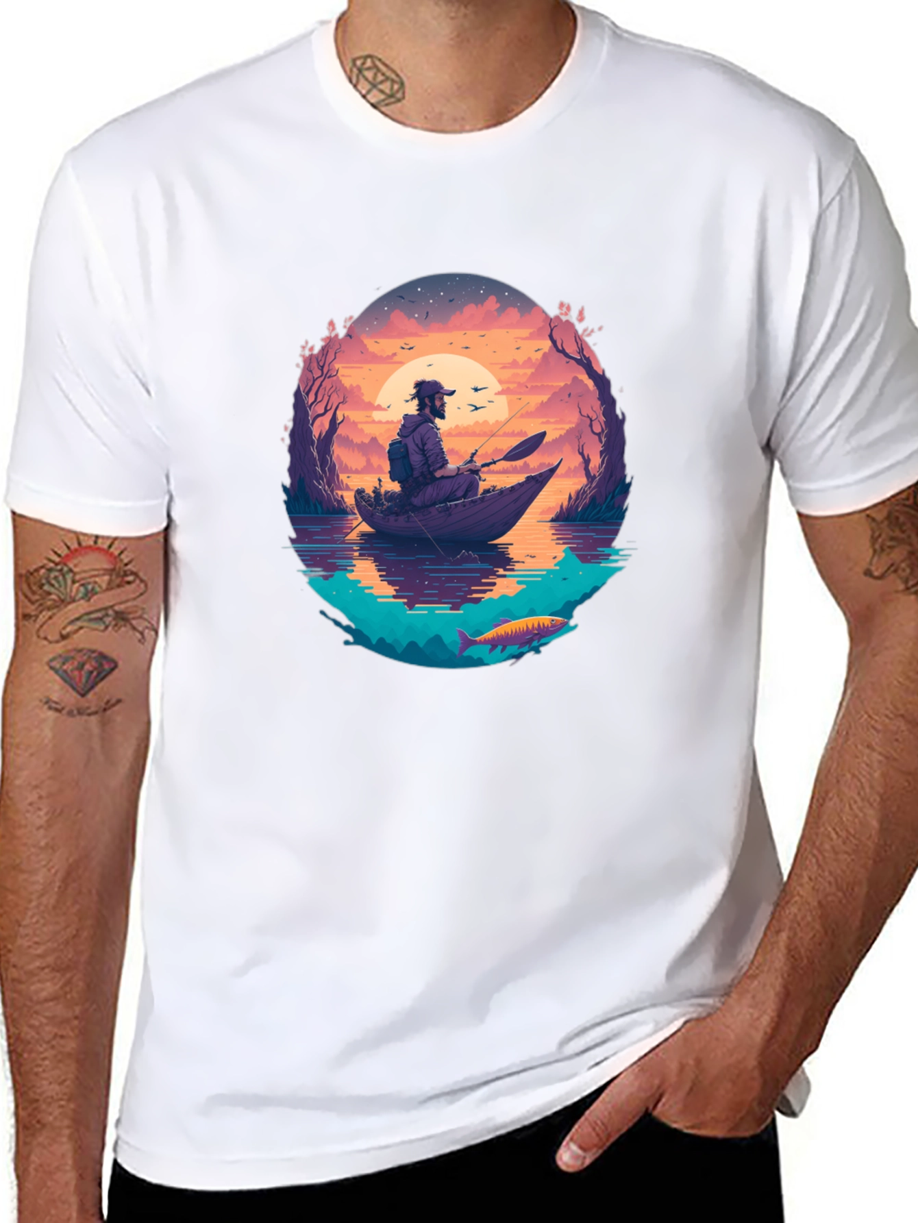 Fishing Sunset T-Shirt