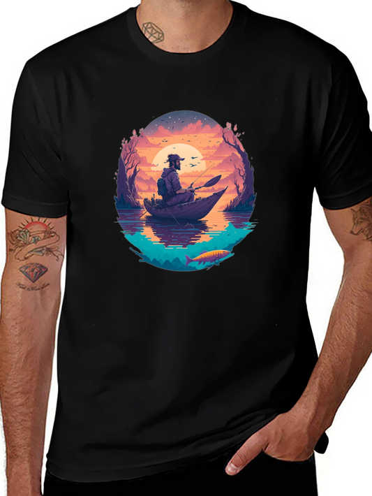 Fishing Sunset T-Shirt