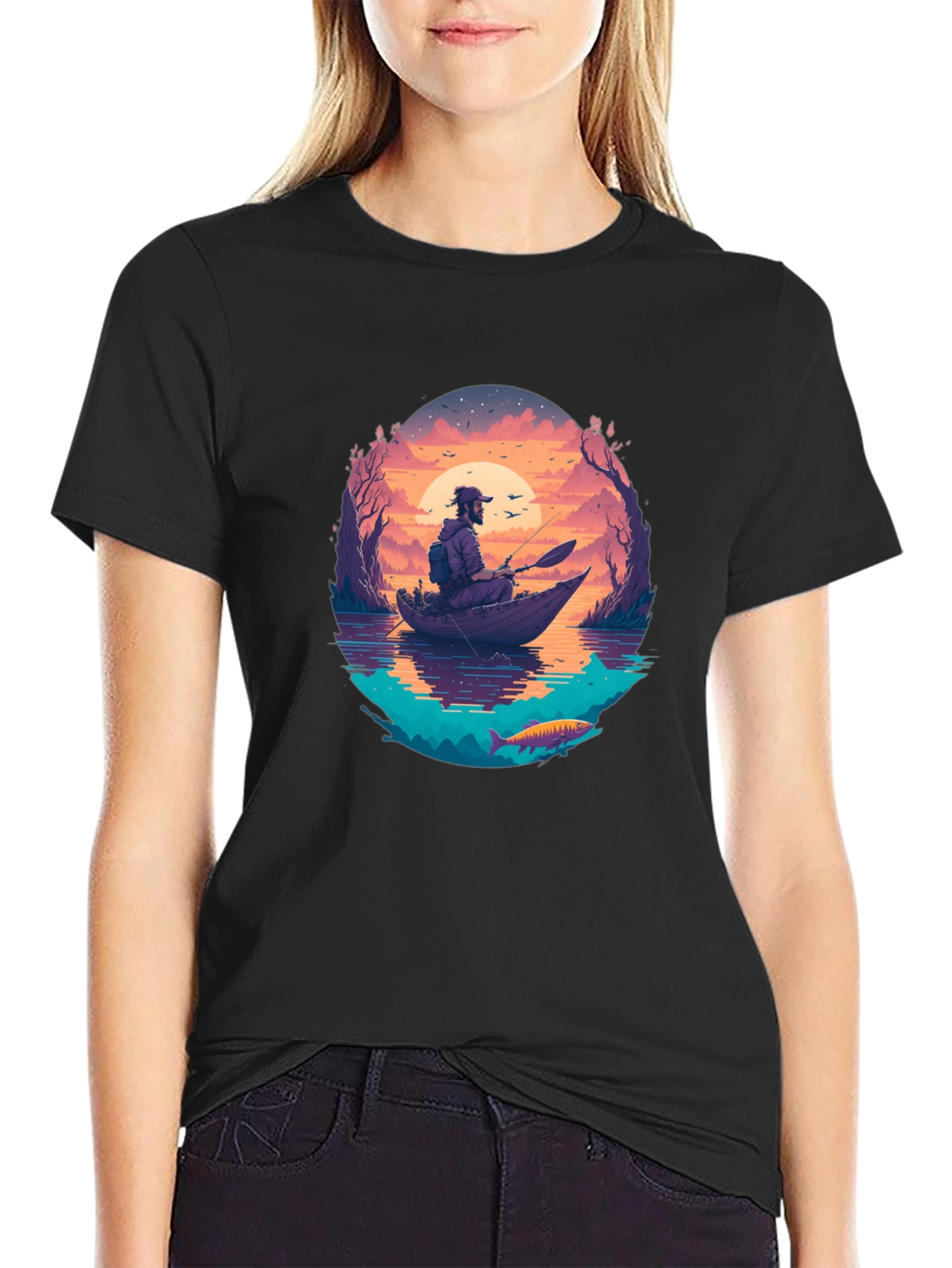 Fishing Sunset T-Shirt