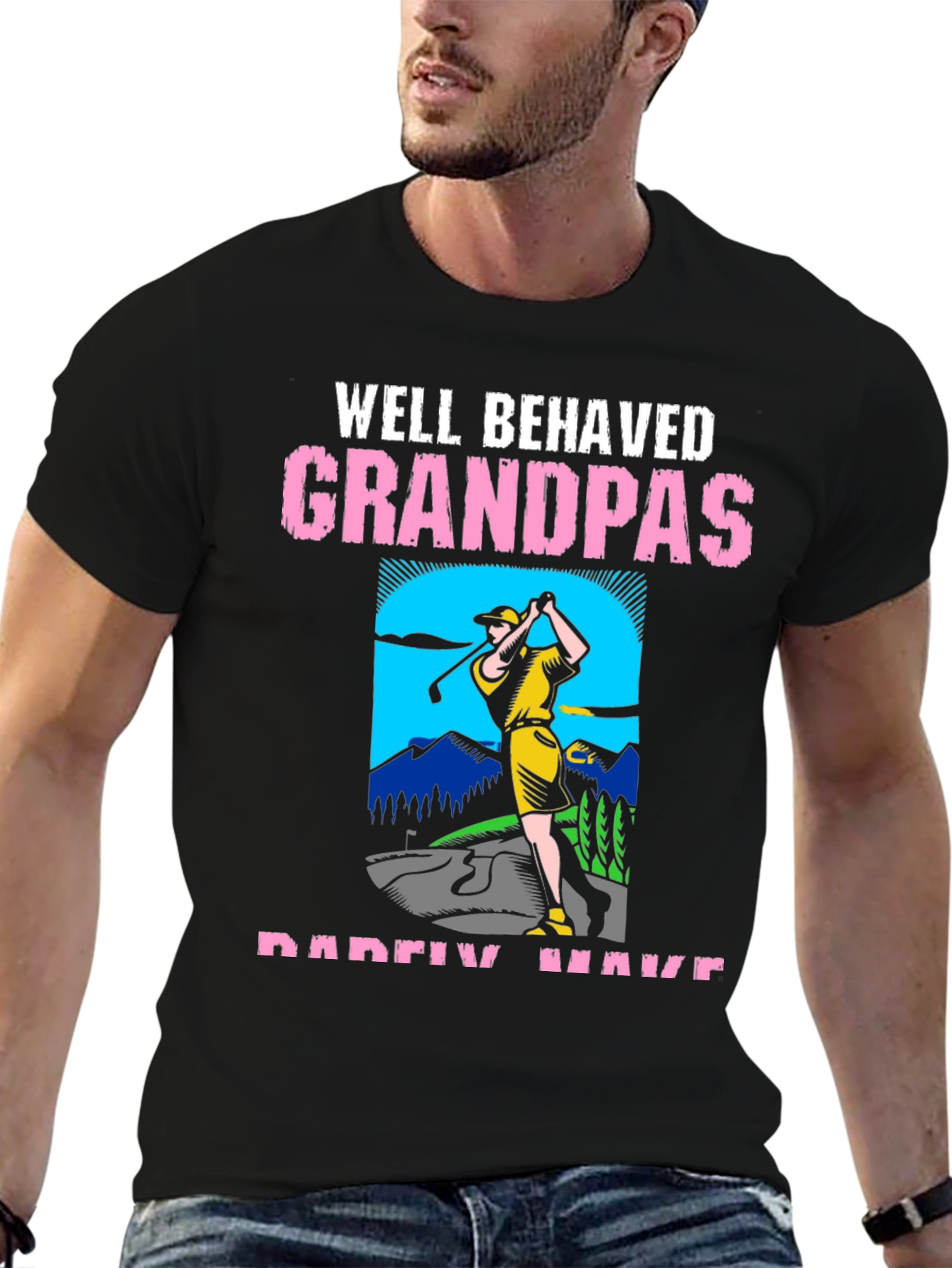 Well Behaved Grandpas Golf T-Shirt