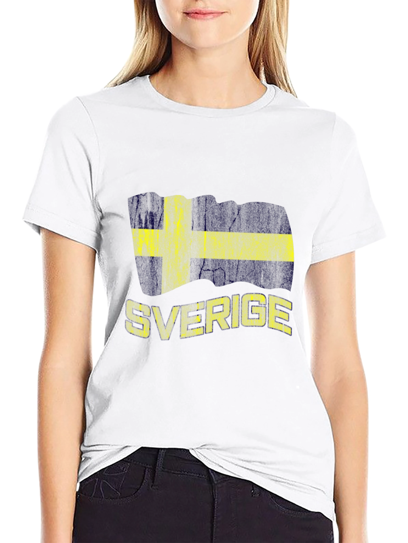 Sweden Flag T-Shirt Sverige Design