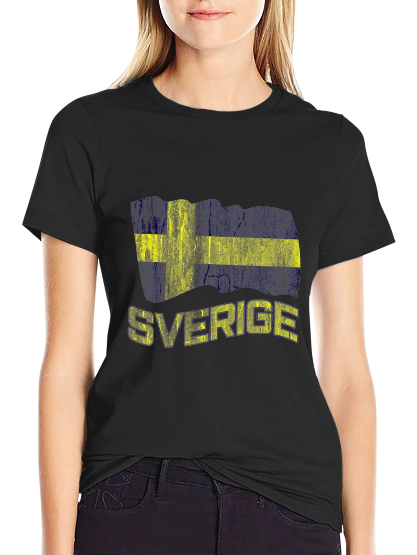Sweden Flag T-Shirt Sverige Design