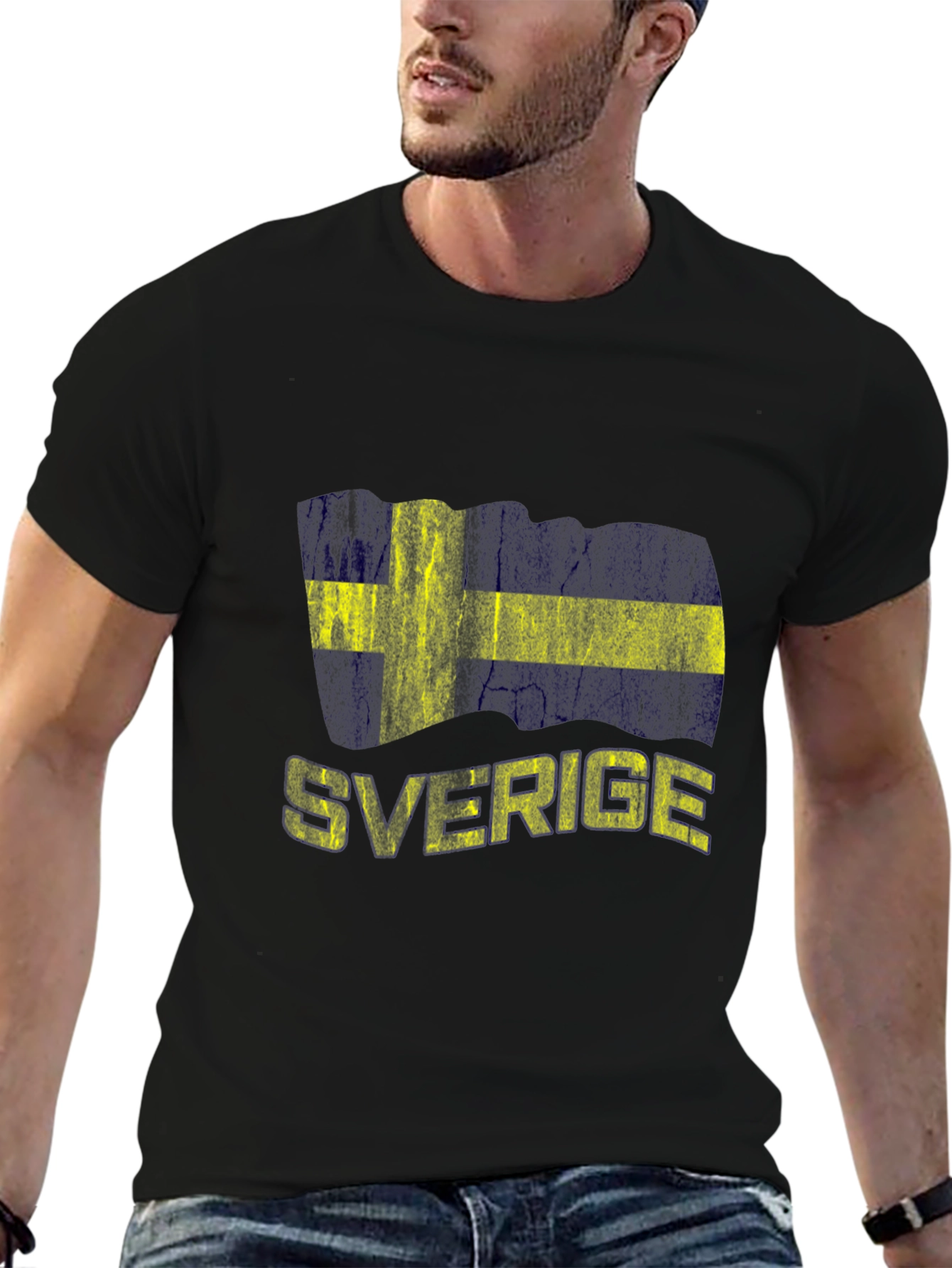 Sweden Flag T-Shirt Sverige Design