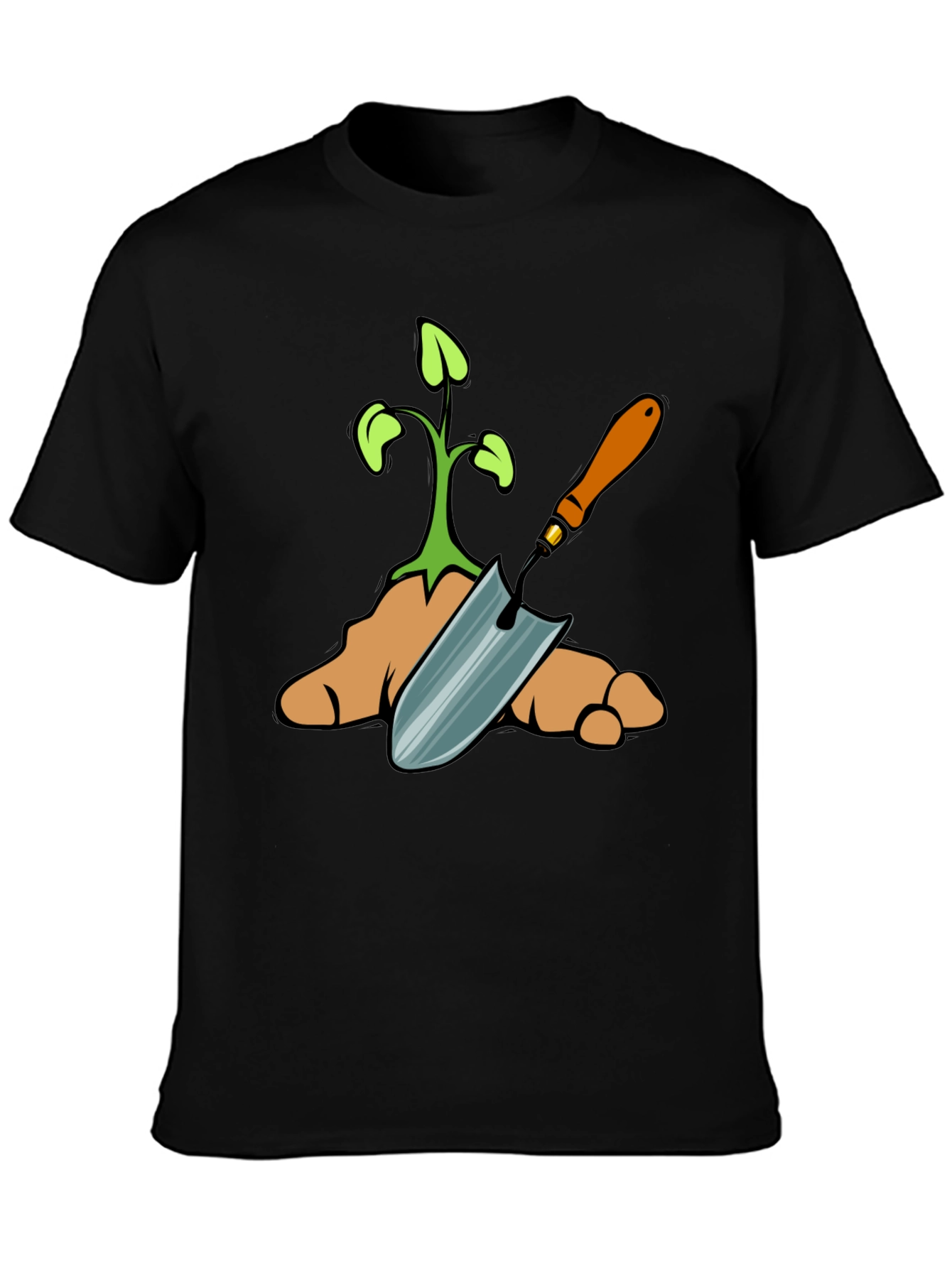 Gardening T-Shirt: Plant & Trowel Design