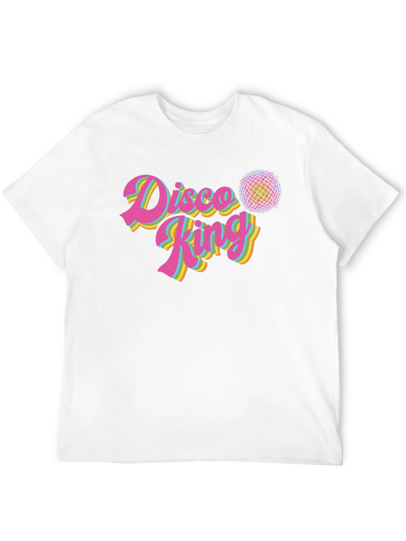 Disco King Retro T-Shirt - Black Cotton Tee
