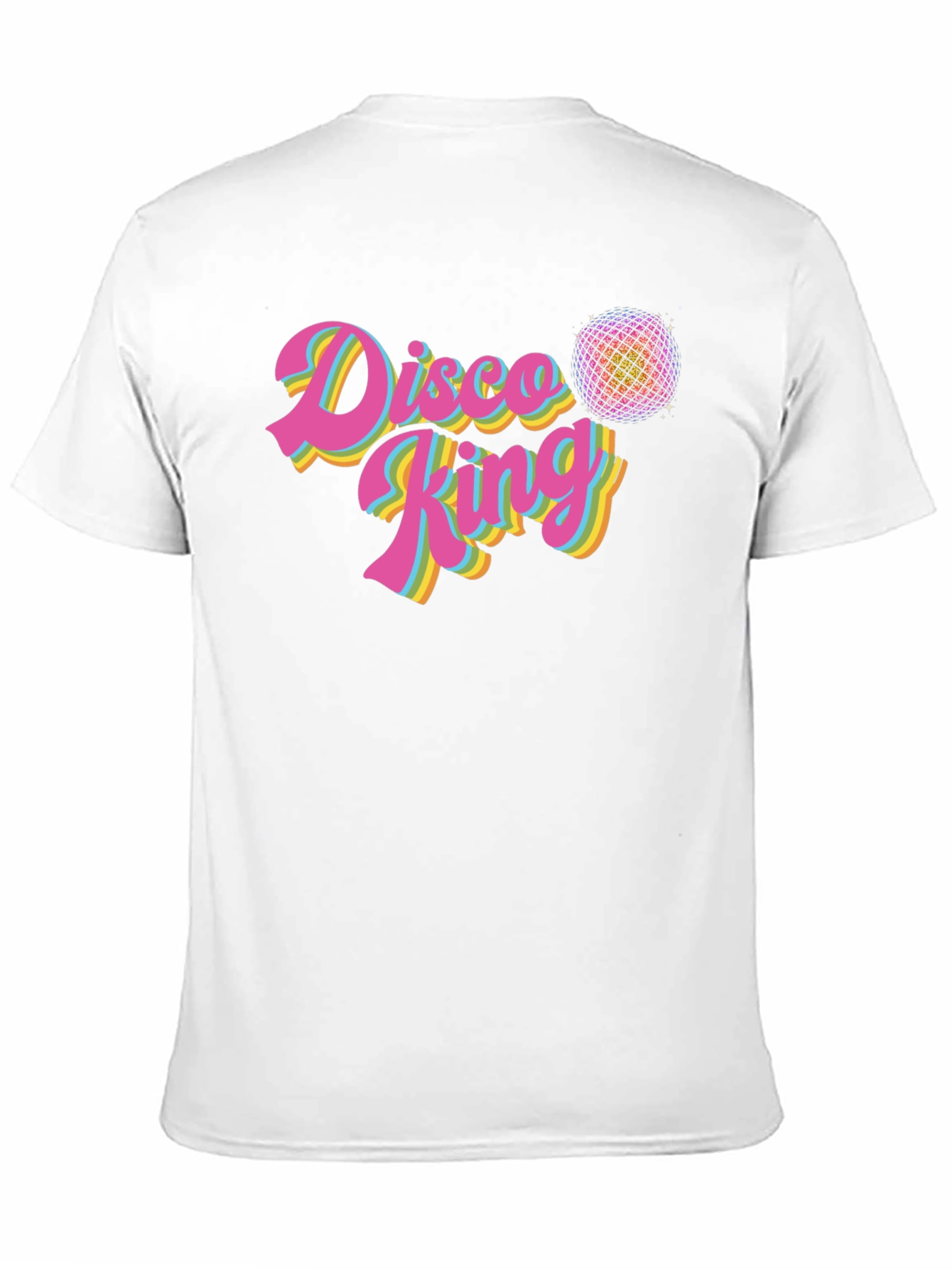Disco King Retro T-Shirt - Black Cotton Tee