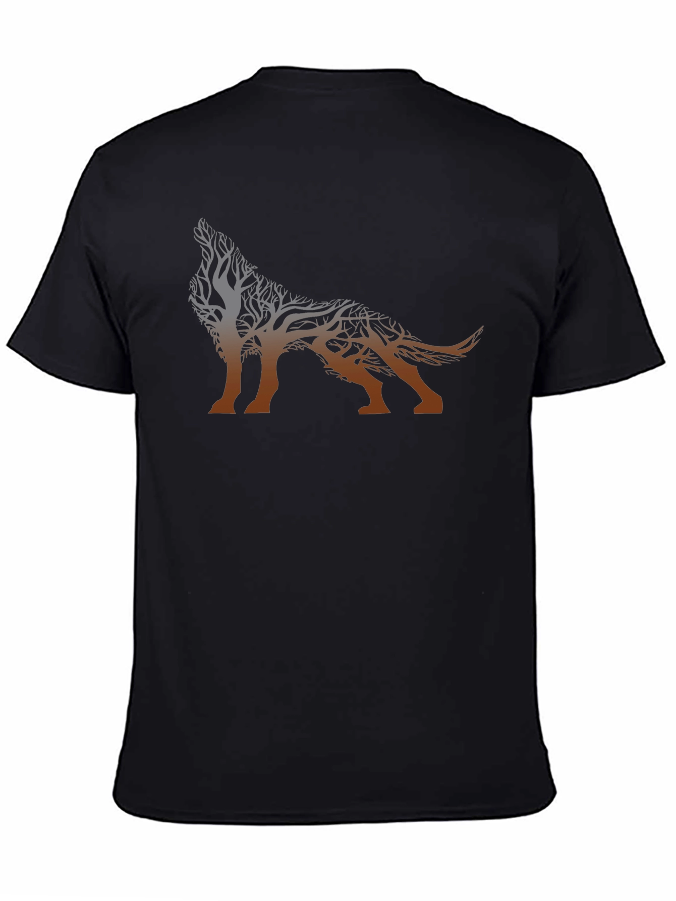 Tree Wolf Graphic T-Shirt - Nature Inspired Design