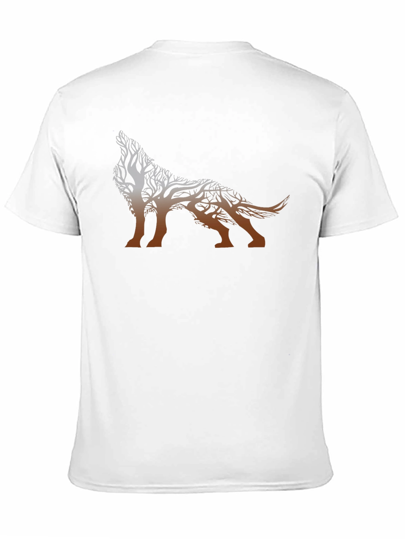 Tree Wolf Graphic T-Shirt - Nature Inspired Design