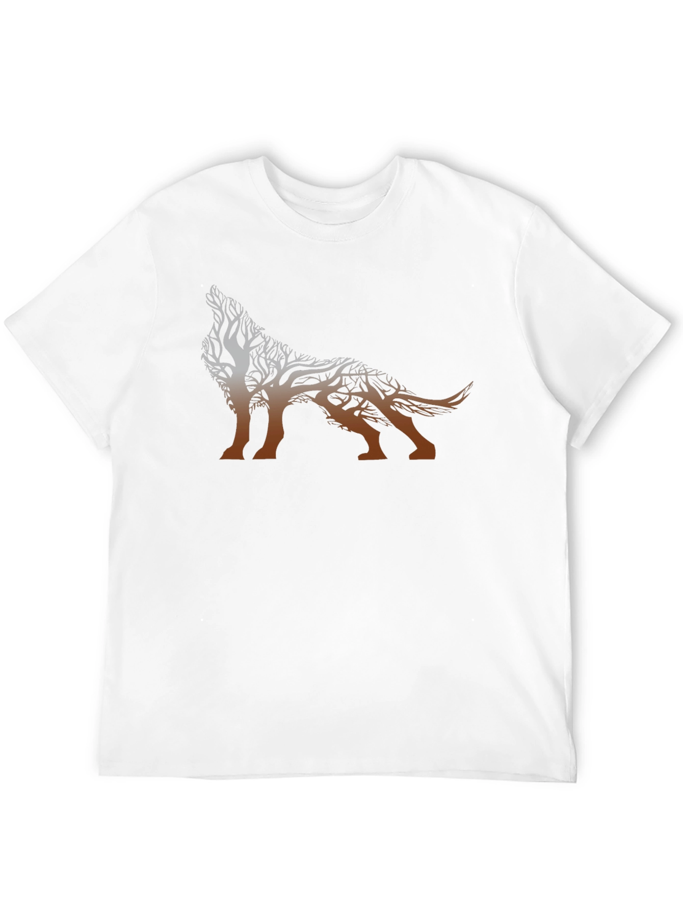 Tree Wolf Graphic T-Shirt - Nature Inspired Design