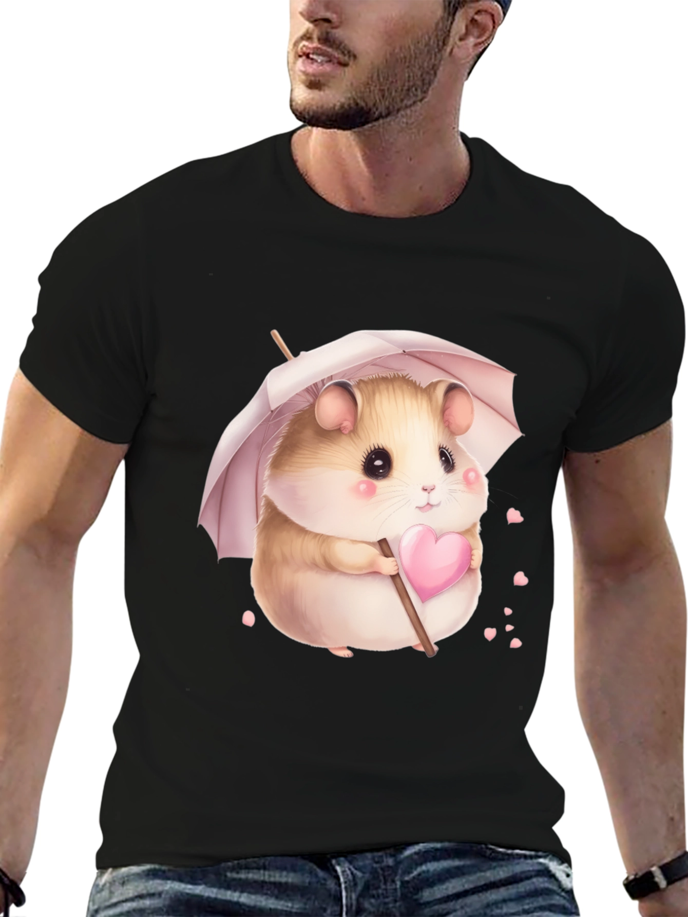Hamster with Heart Umbrella T-Shirt