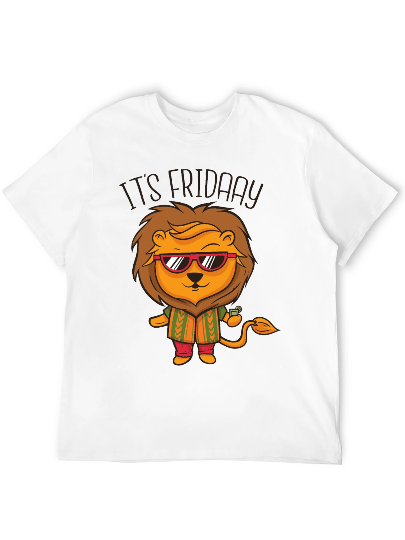 Its Friday Lion Graphic T-Shirt