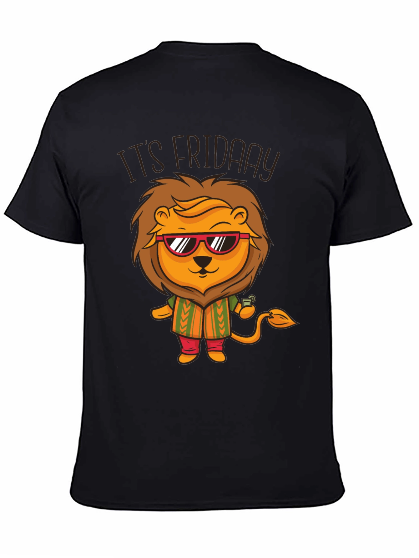 Its Friday Lion Graphic T-Shirt