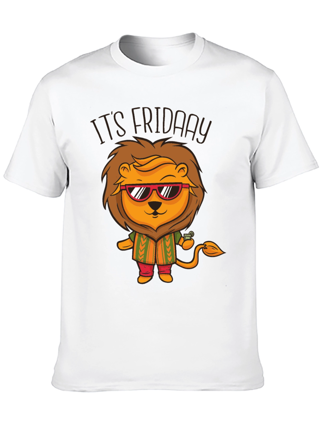 Its Friday Lion Graphic T-Shirt