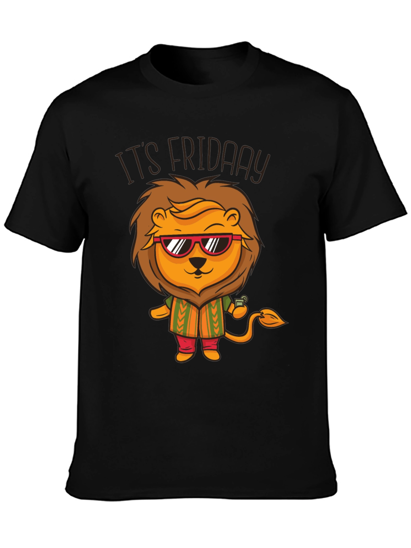 Its Friday Lion Graphic T-Shirt