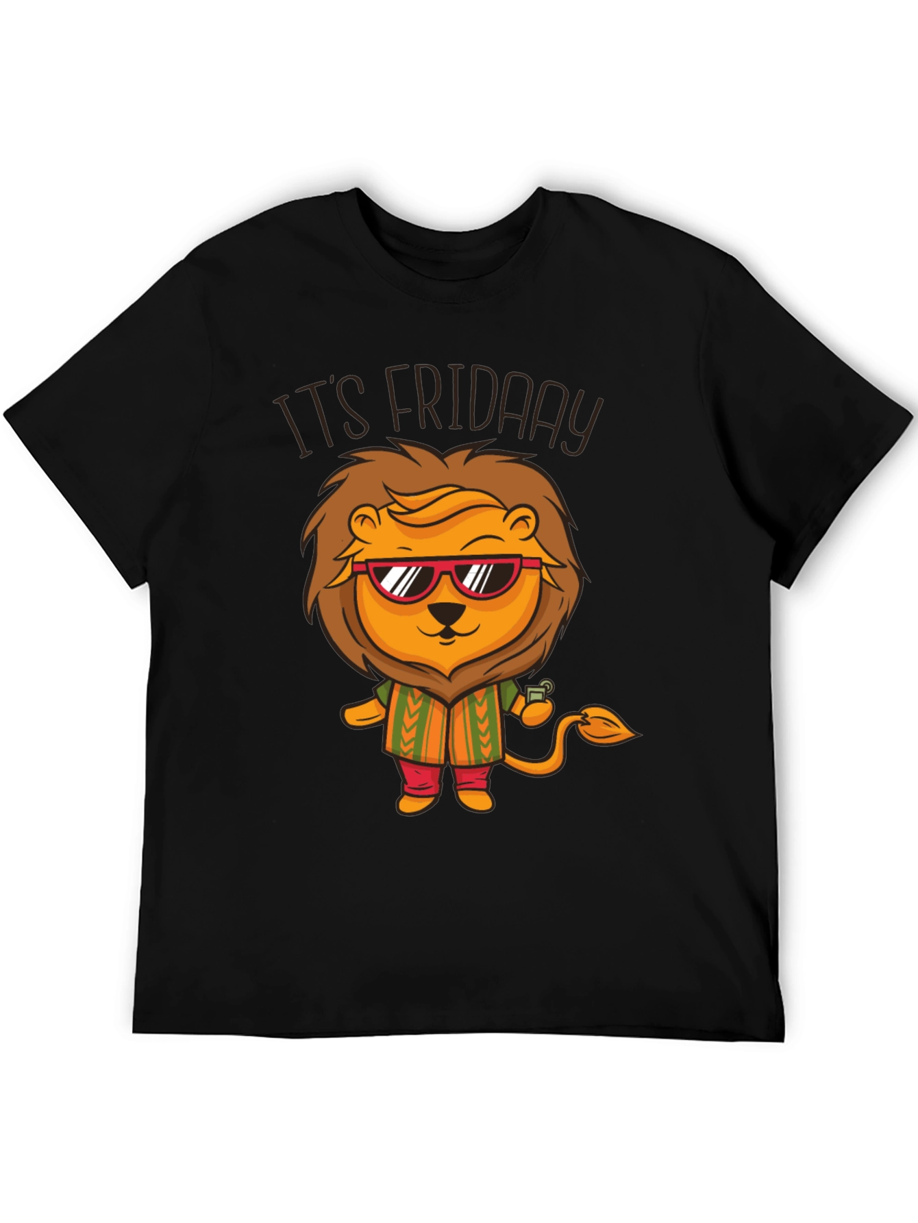 Its Friday Lion Graphic T-Shirt