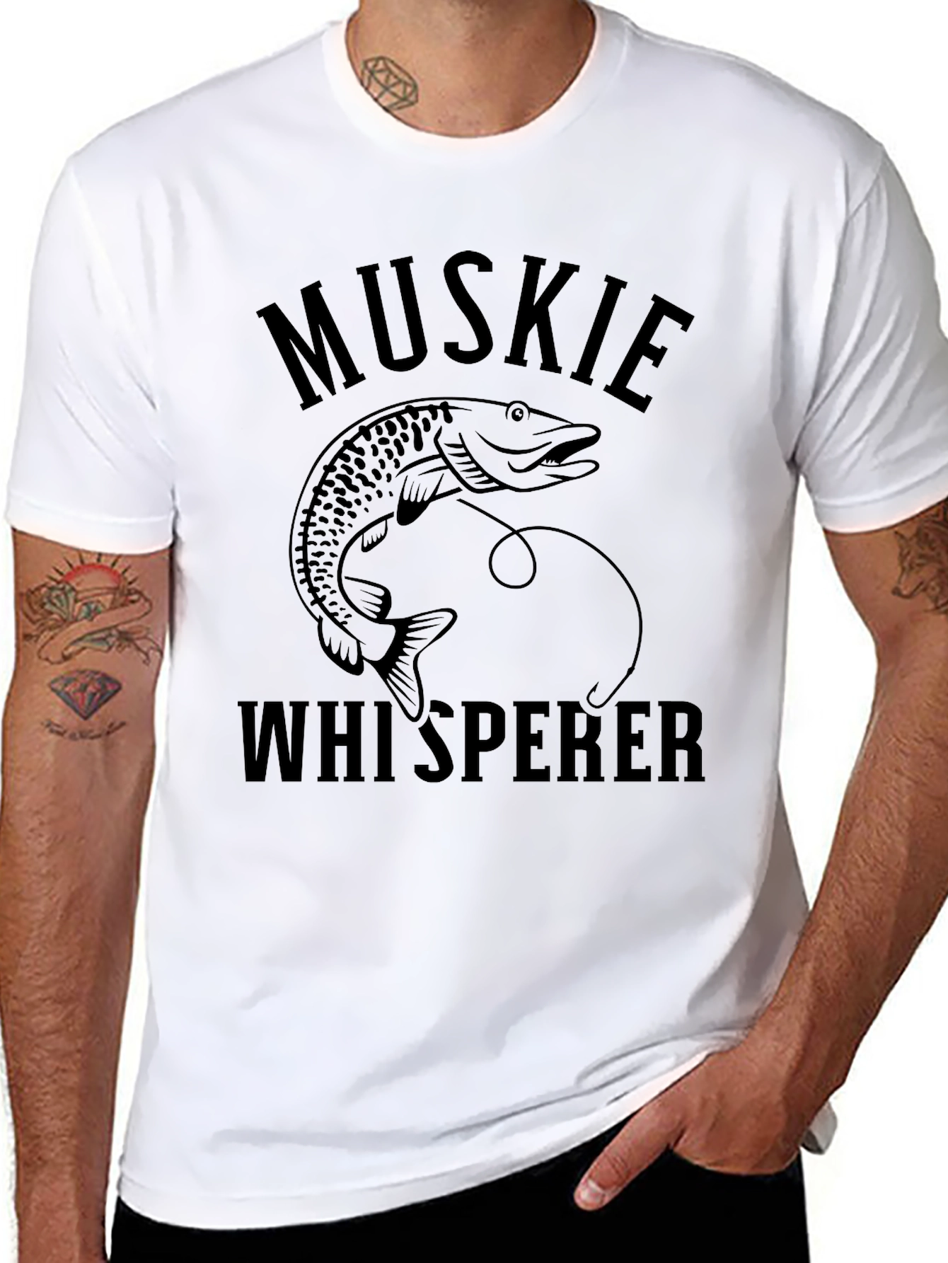 Muskie Whisperer Graphic Tee - Fishing Lover