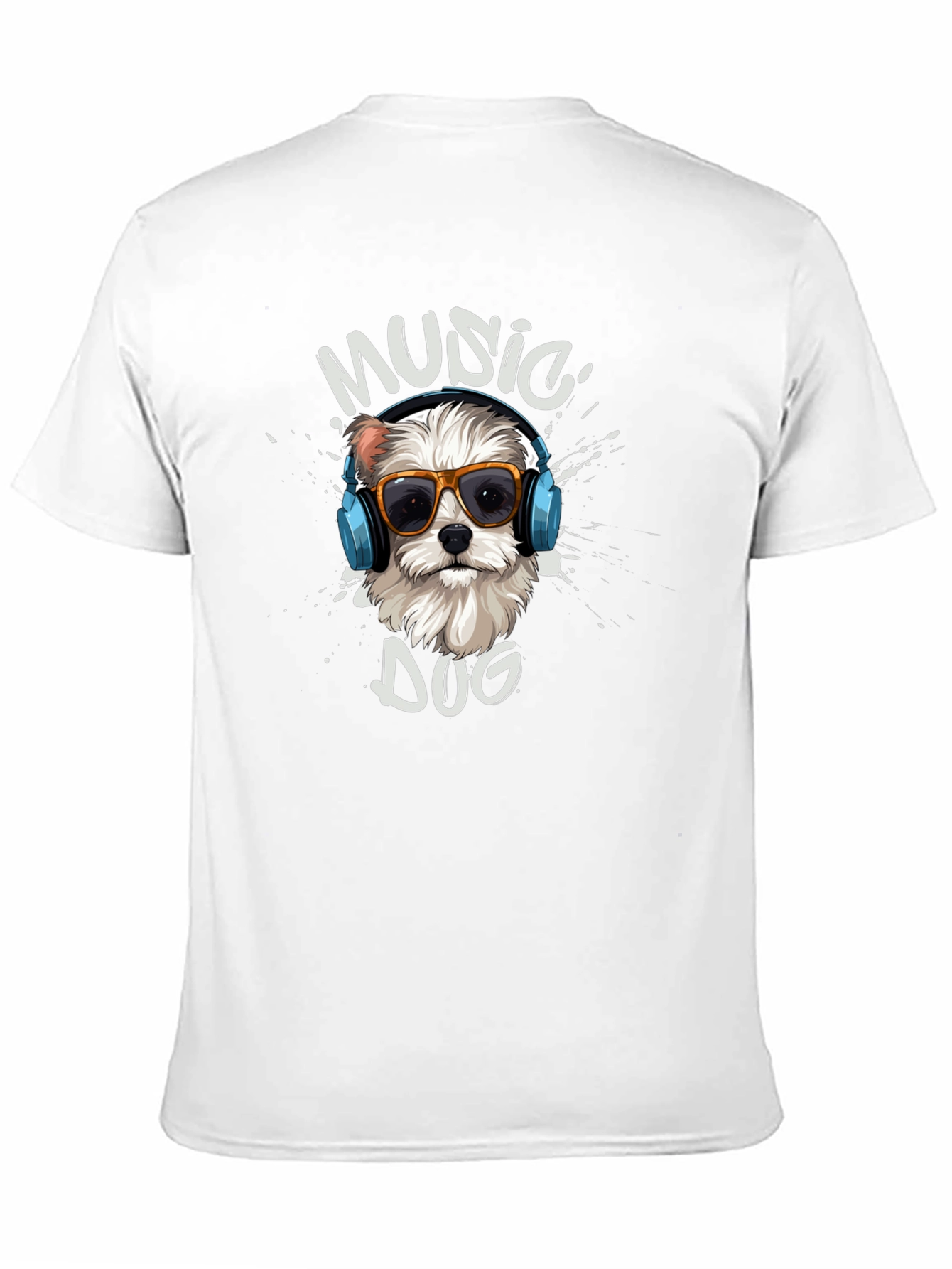 Music Dog T-Shirt - Trendy Graphic Tee